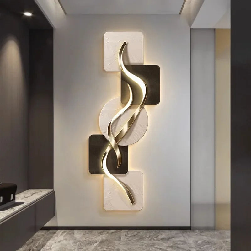 Modern vägglampa i konstnärlig design för hall vardagsrum och korridor