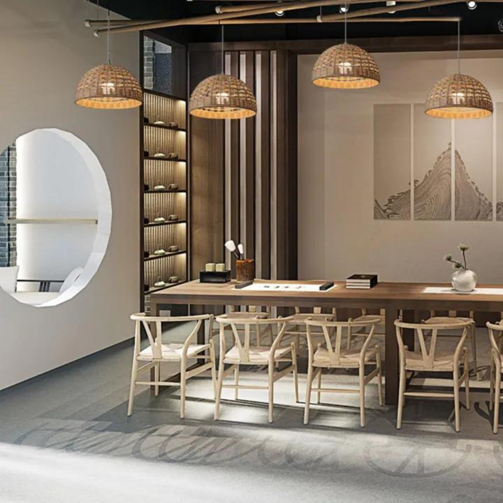 Handgjord bambupendel Modern Enlightenment – naturinspirerad design