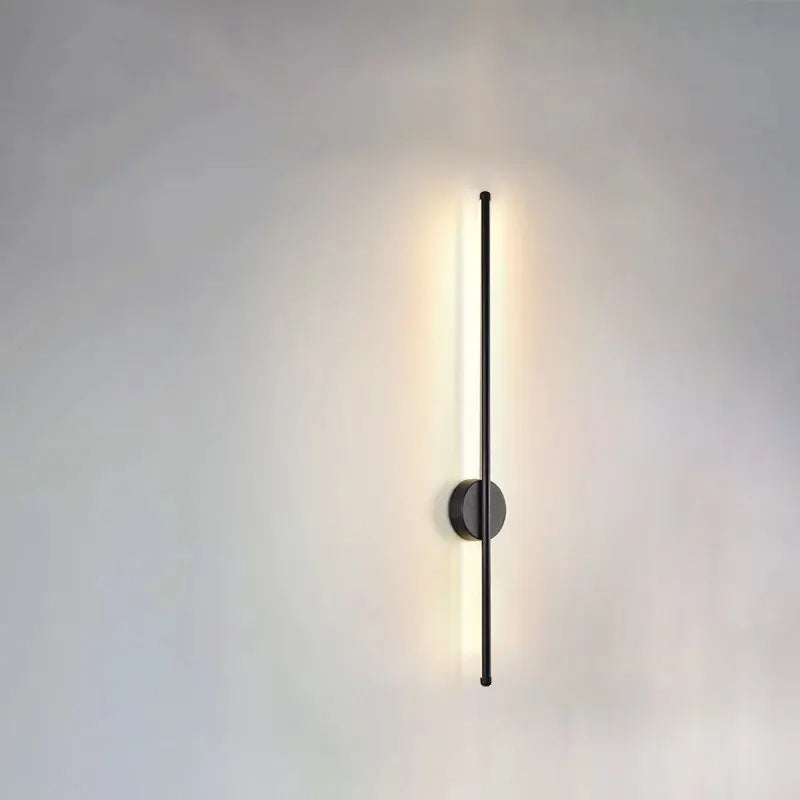 Minimalistisk LED vägglampa i aluminium linjedesign för sovrum vardagsrum hall