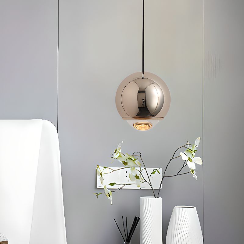 Nordisk justerbar LED pendellampa i aluminium för matsal sovrum och bar