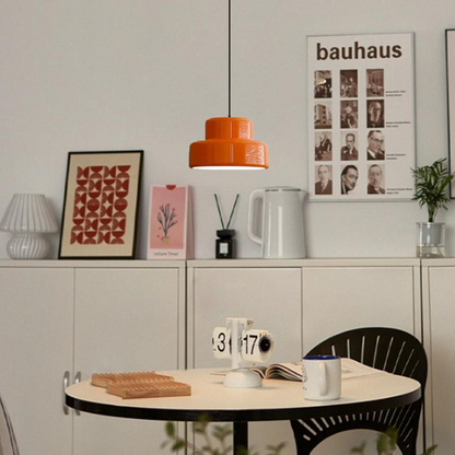 Retro orange taklampa med justerbar höjd för kök matsal vardagsrum