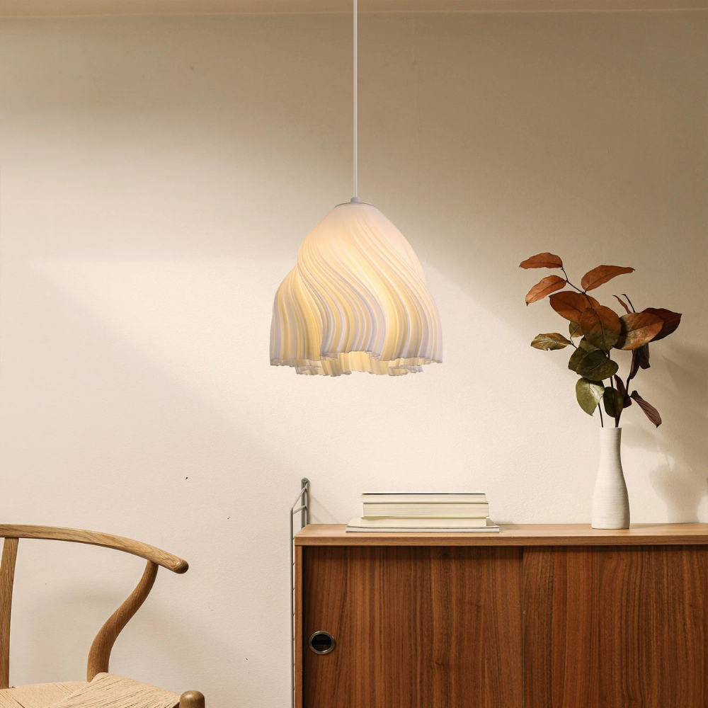 Konstnärlig pendellampa i modern design för matsal vardagsrum och arbetsrum
