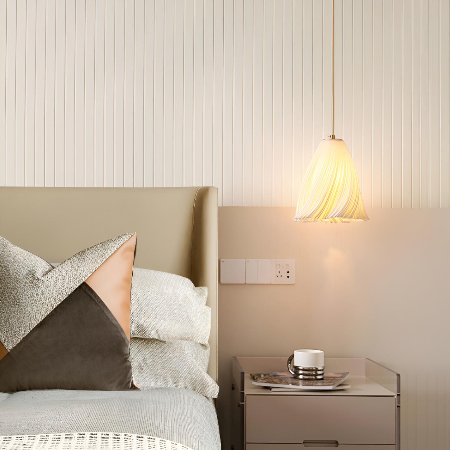 Konstnärlig pendellampa i modern design för matsal vardagsrum och arbetsrum