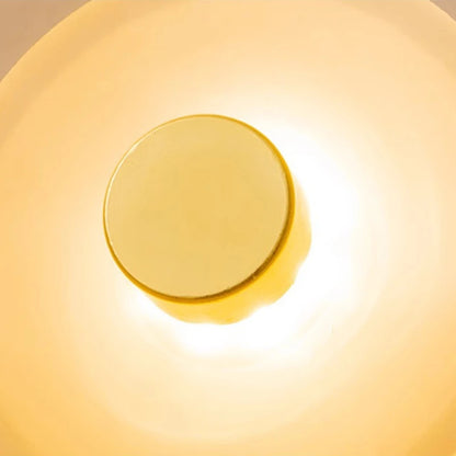 Modern organisk vägglampa i glas med varm LED-belysning