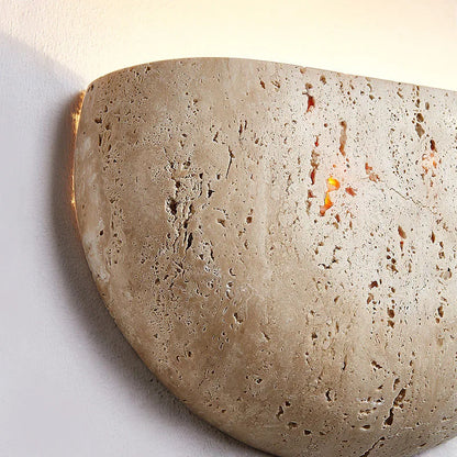 Wabi-sabi vägglampa i sten med G9 för sovrum vardagsrum hall korridor