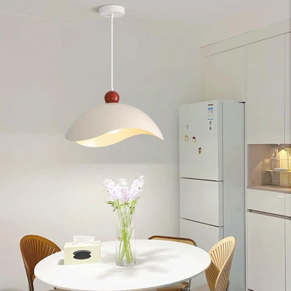 Modern takpendel i metall med vågformad lampskärm för kök matsal vardagsrum och sovrum
