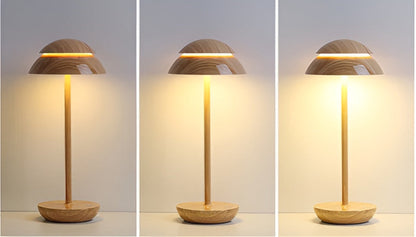 Sladdlös LED bordslampa retrodesign paraplyform med dimmer