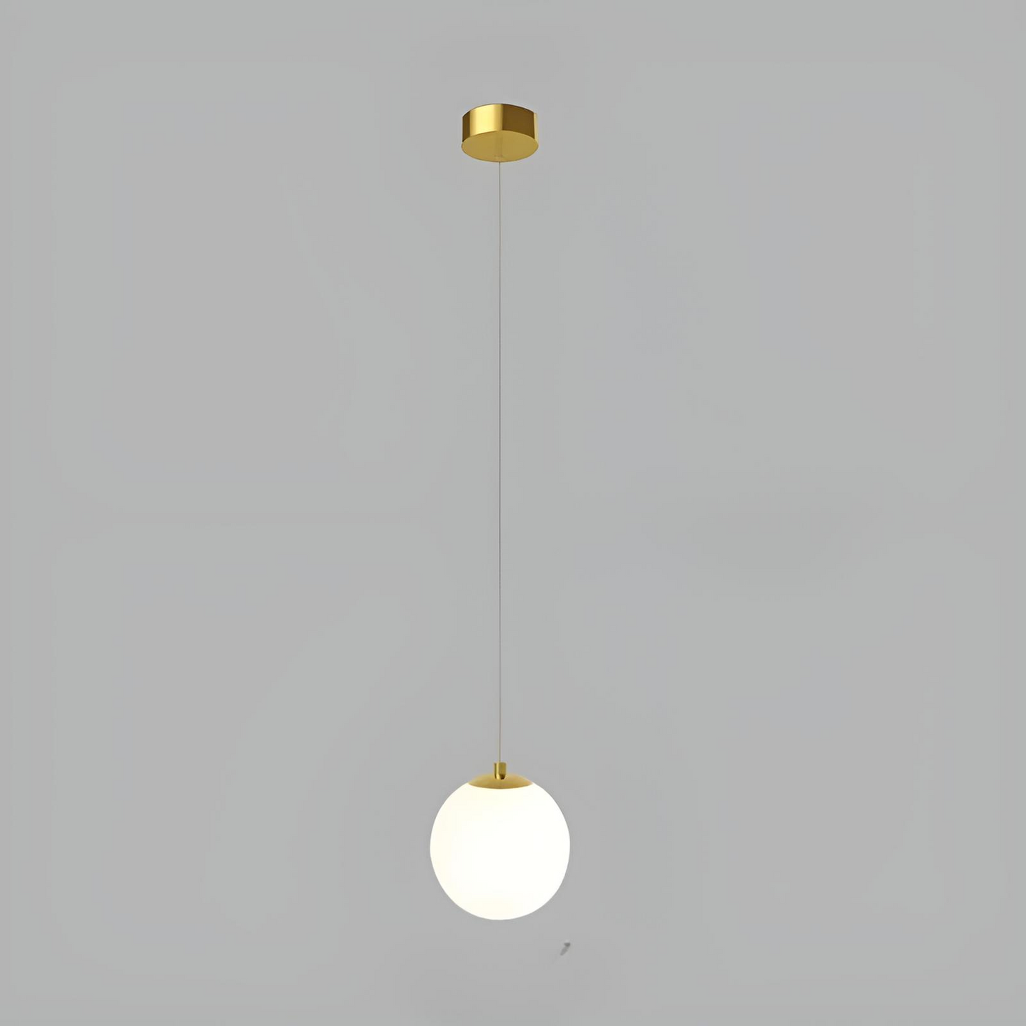Modern glas pendellampa med klotdesign och justerbar höjd för matsal sovrum vardagsrum