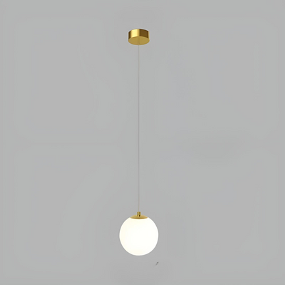 Modern glas pendellampa med klotdesign och justerbar höjd för matsal sovrum vardagsrum