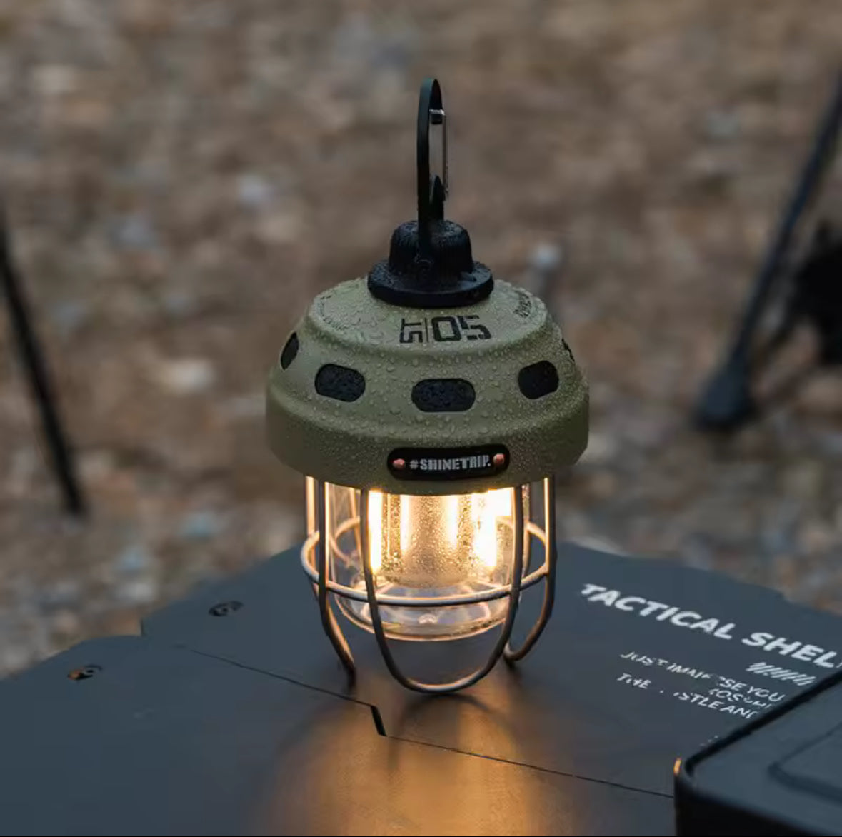 Campinglampa med lång batteritid USB laddning och dimbar LED belysning för utomhusbruk