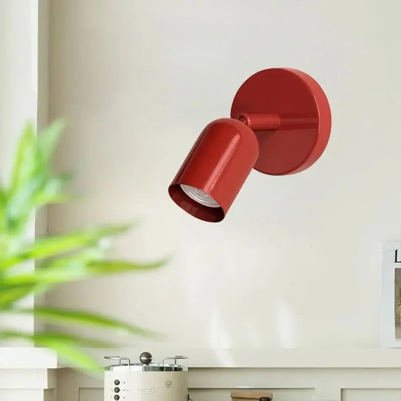 Minimalistisk vägglampa i macaron färg metall med LED för sovrum hall kontor