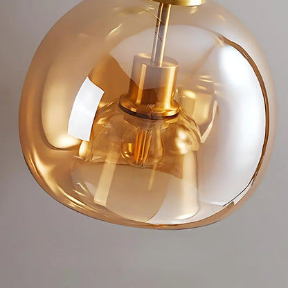 Modern taklampa i svart och guld med glasdetaljer – elegant LED plafond för vardagsrum, sovrum och matsal