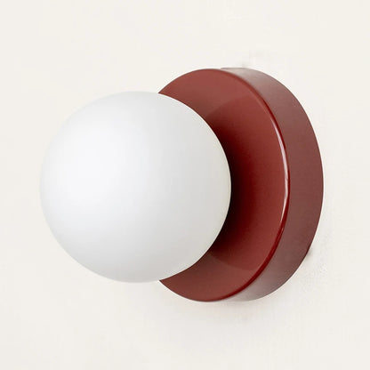 Minimalistisk vägglampa i glas och metall med LED för sovrum hall trappa