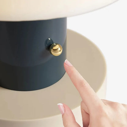 Modern svampformad bordslampa med dimbar LED för sovrum vardagsrum