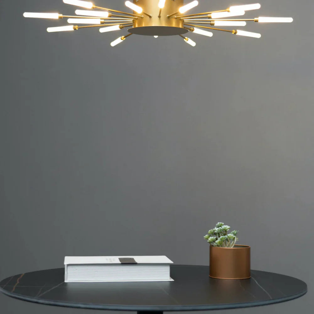 Modern LED taklampa i fyrverkeridesign för vardagsrum och matsal