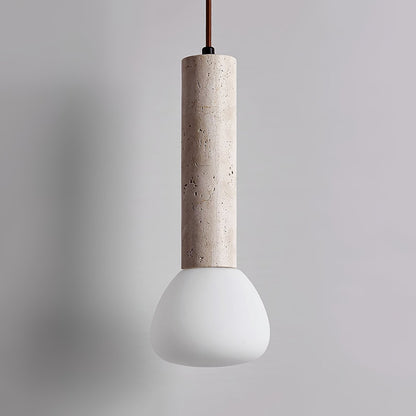Modern LED pendellampa i sten minimalistisk design