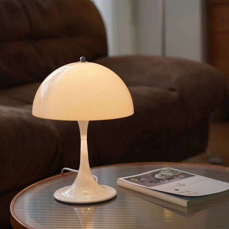 Glowcap | Vintage svampbordslampa – dekorativ LED-lampa för sovrum och vardagsrum