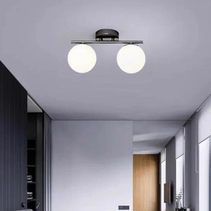 Modern taklampa i metall och glas – dimbar LED-plafond för vardagsrum och sovrum