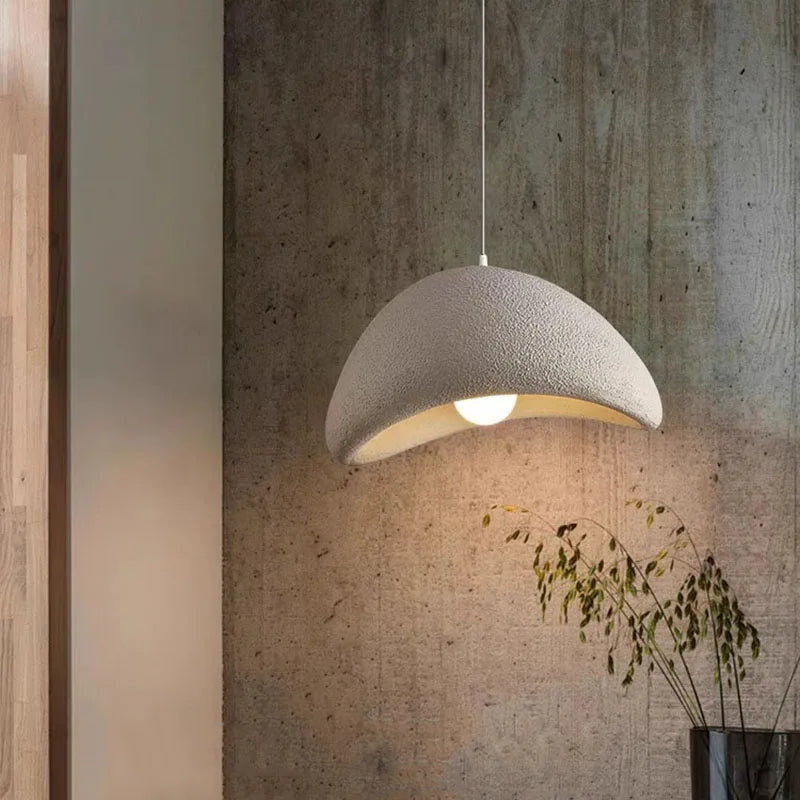 Japandi wabi sabi taklampa med skandinavisk japansk design för vardagsrum sovrum och matsal