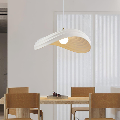 Wabi-sabi pendellampa i resin med LED för vardagsrum matsal hall