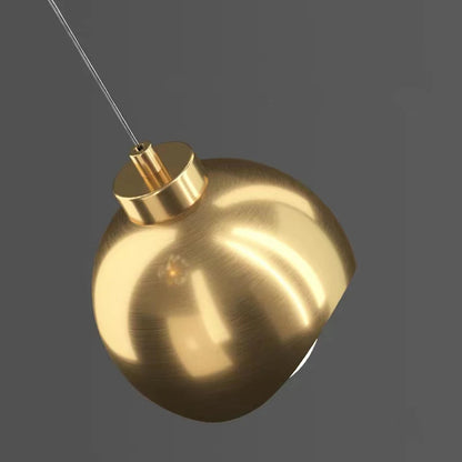 Lyxig kristall pendellampa i guld metall 15 cm för sovrum vardagsrum matsal