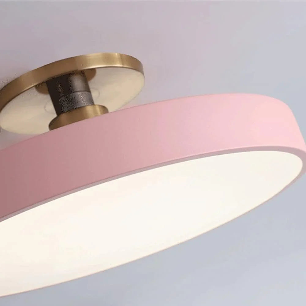 Macaron Modern LED Taklampa i Akryl – Färgglad Plafond för Inomhusbelysning