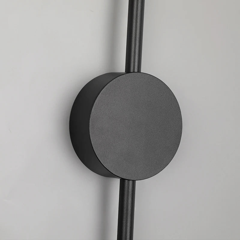 Modern svart vägglampa med lång LED-belysning för vardagsrum sovrum och hall