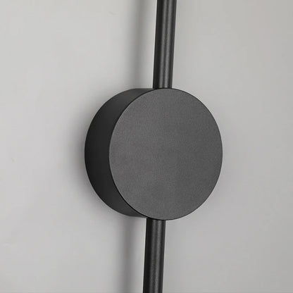Modern svart vägglampa med lång LED-belysning för vardagsrum sovrum och hall
