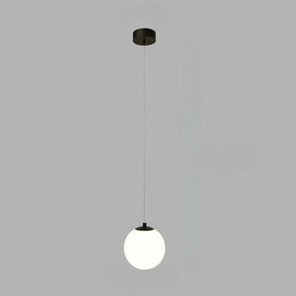 Modern glas pendellampa med klotdesign och justerbar höjd för matsal sovrum vardagsrum