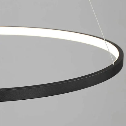 Modern rund LED-pendellampa för vardagsrum, matsal och kök