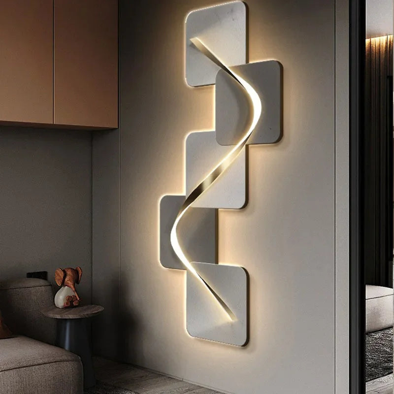 Modern vägglampa i konstnärlig design för hall vardagsrum och korridor