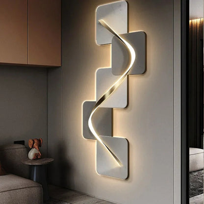 Modern vägglampa i konstnärlig design för hall vardagsrum och korridor