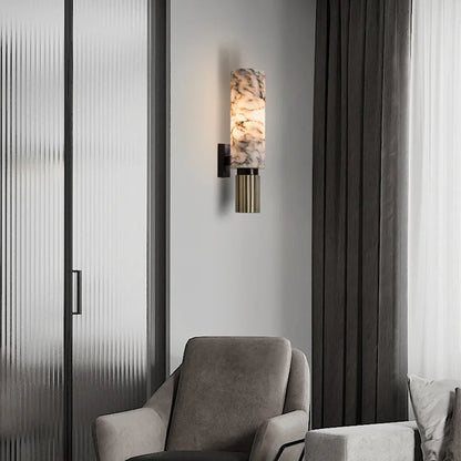 lumora | Modern vägglampa i marmor för sovrum, hall och vardagsrum
