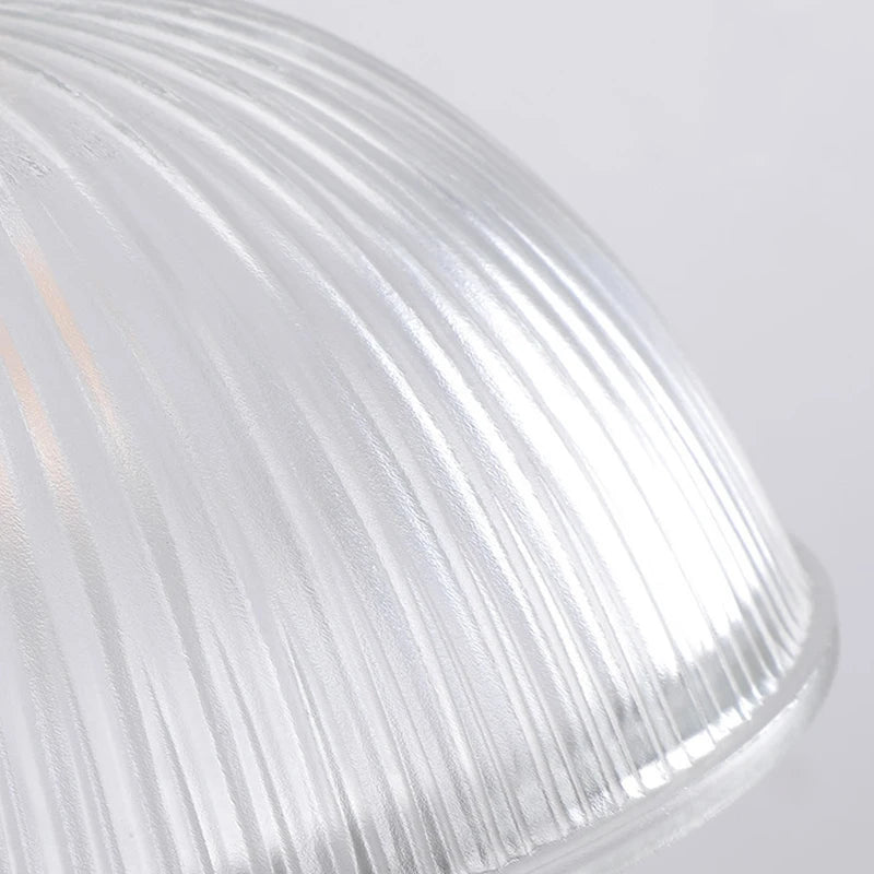 Modern pendellampa i glas och trä för matsal, vardagsrum och sovrum