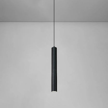 Minimalistisk cylinderformad LED pendellampa svart för sovrum matsal