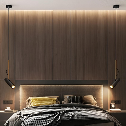 Minimalistisk LED spotlight pendellampa i metall för kök bar sovrum