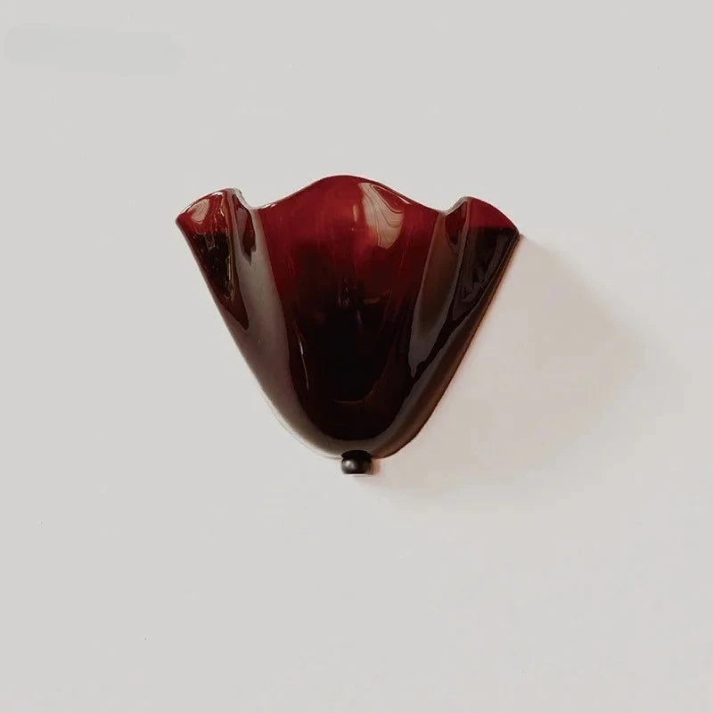 Retro Glasvägglampa – Elegant snäckformad design för vardagsrum & sovrum