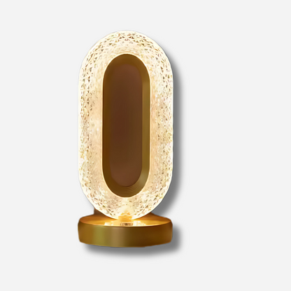 Lunavia | 3D kristall touchlampa – uppladdningsbar dimbar nattlampa med LED