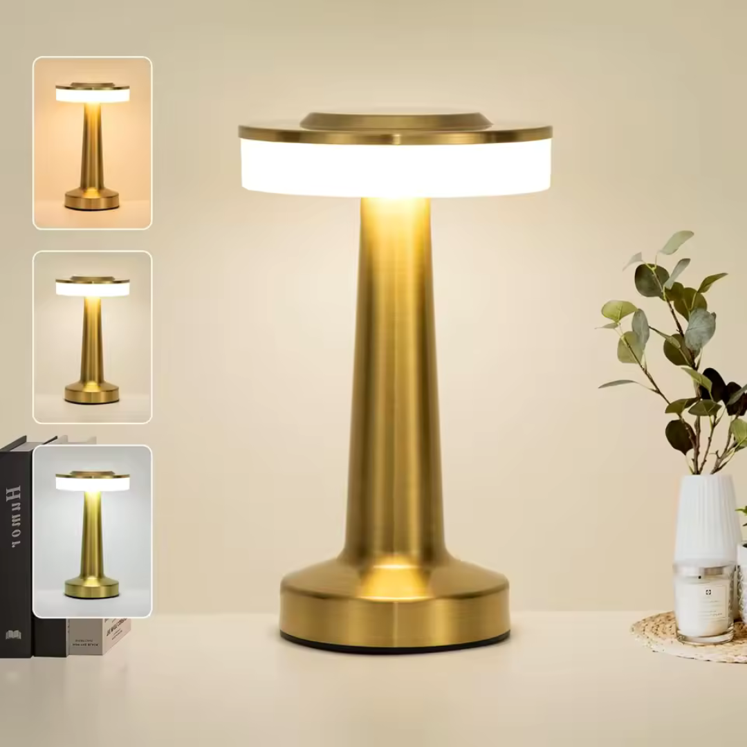 Lumiéra | Uppladdningsbar bordslampa med smidig touchkontroll och modern design