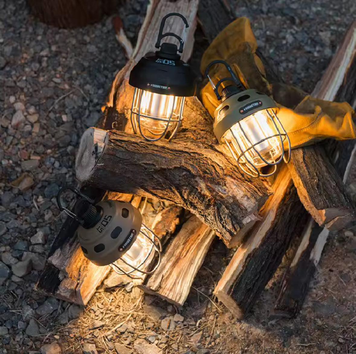 Campinglampa med lång batteritid USB laddning och dimbar LED belysning för utomhusbruk