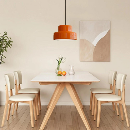 Retro orange taklampa med justerbar höjd för kök matsal vardagsrum