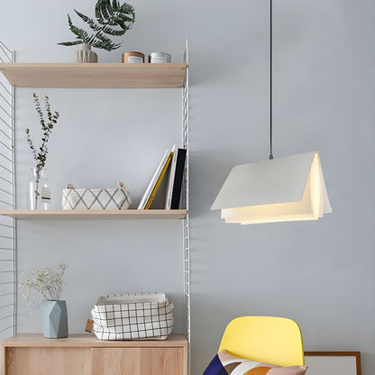 Kreativ bokformad takpendel färgglad modern barnrum lampa inredning