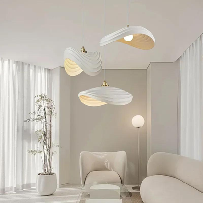 Wabi-sabi pendellampa i resin med LED för vardagsrum matsal hall