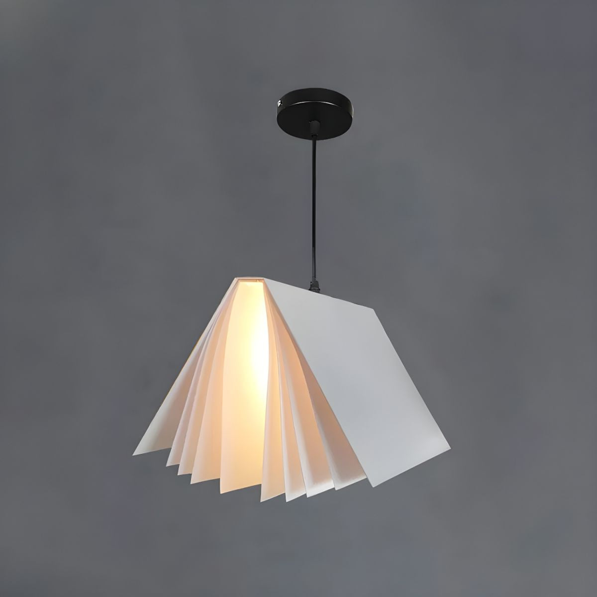 Kreativ bokformad takpendel färgglad modern barnrum lampa inredning