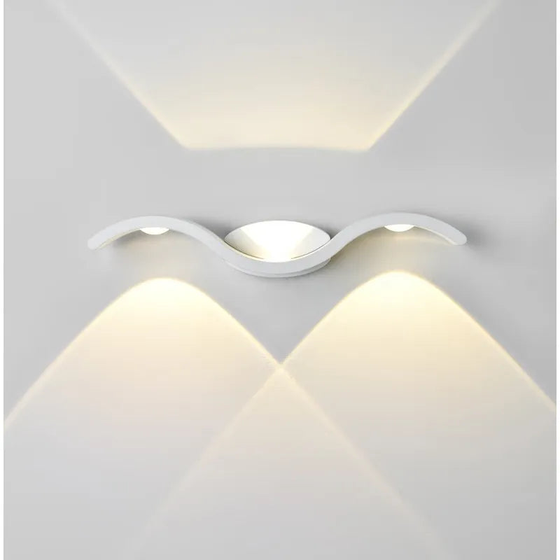 Modern vattentät LED-vägglampa för utomhusbruk