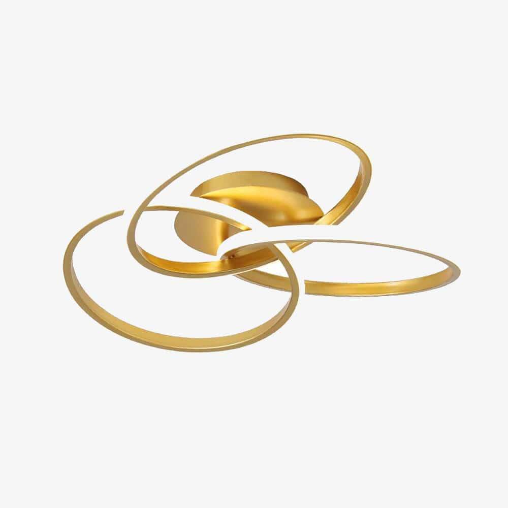 Takkrona i metall med Art Deco-design och justerbar belysning