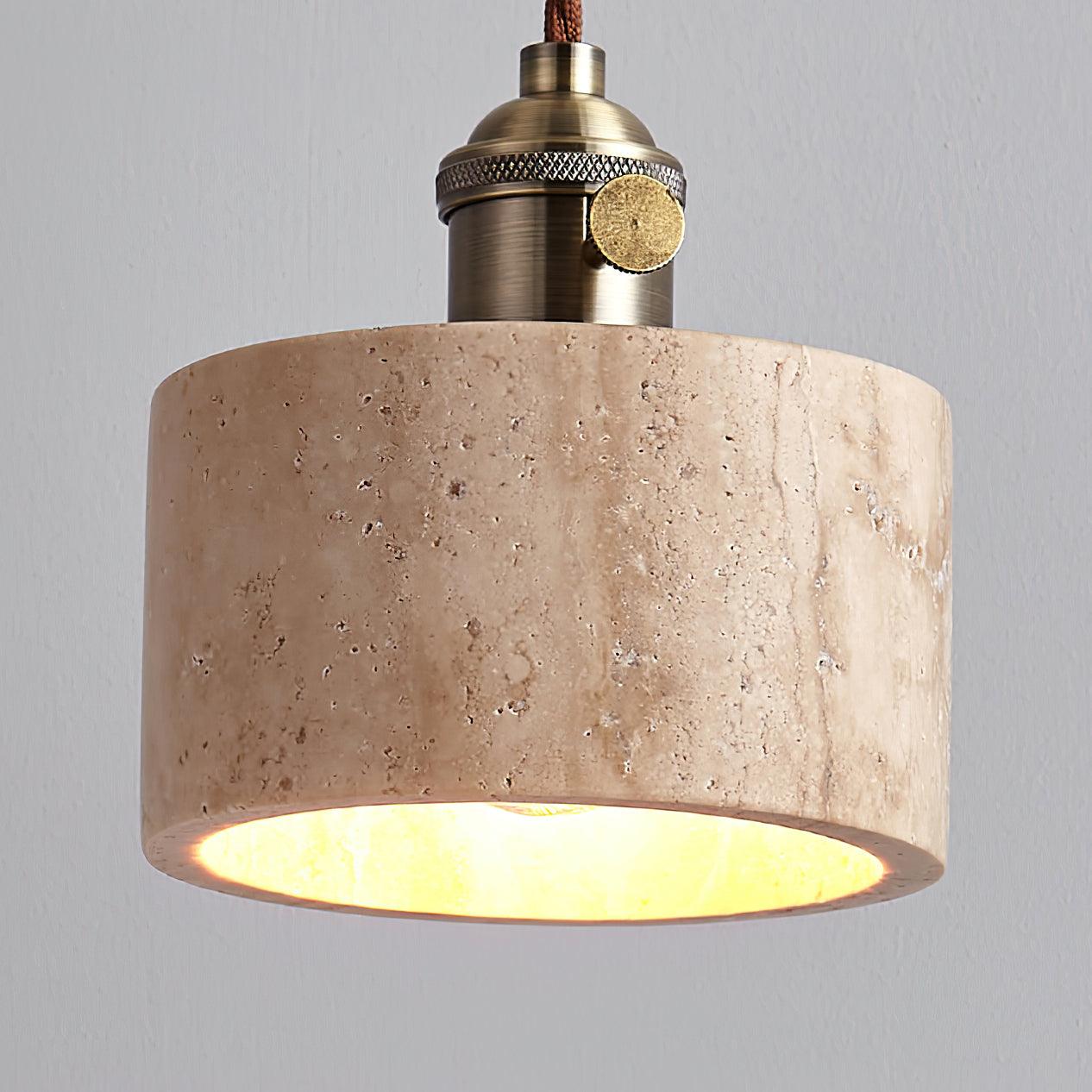 Modern stenpendellampa i wabi sabi stil för sovrum vardagsrum kök