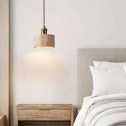 Modern stenpendellampa i wabi sabi stil för sovrum vardagsrum kök