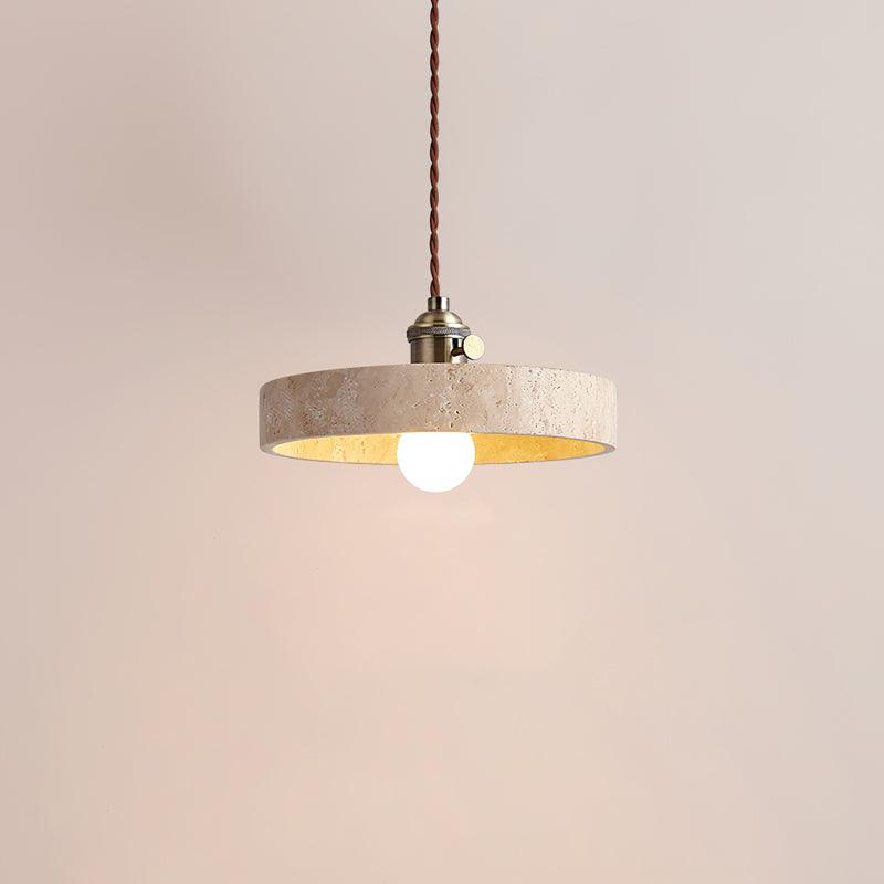Modern stenpendellampa i wabi sabi stil för sovrum vardagsrum kök