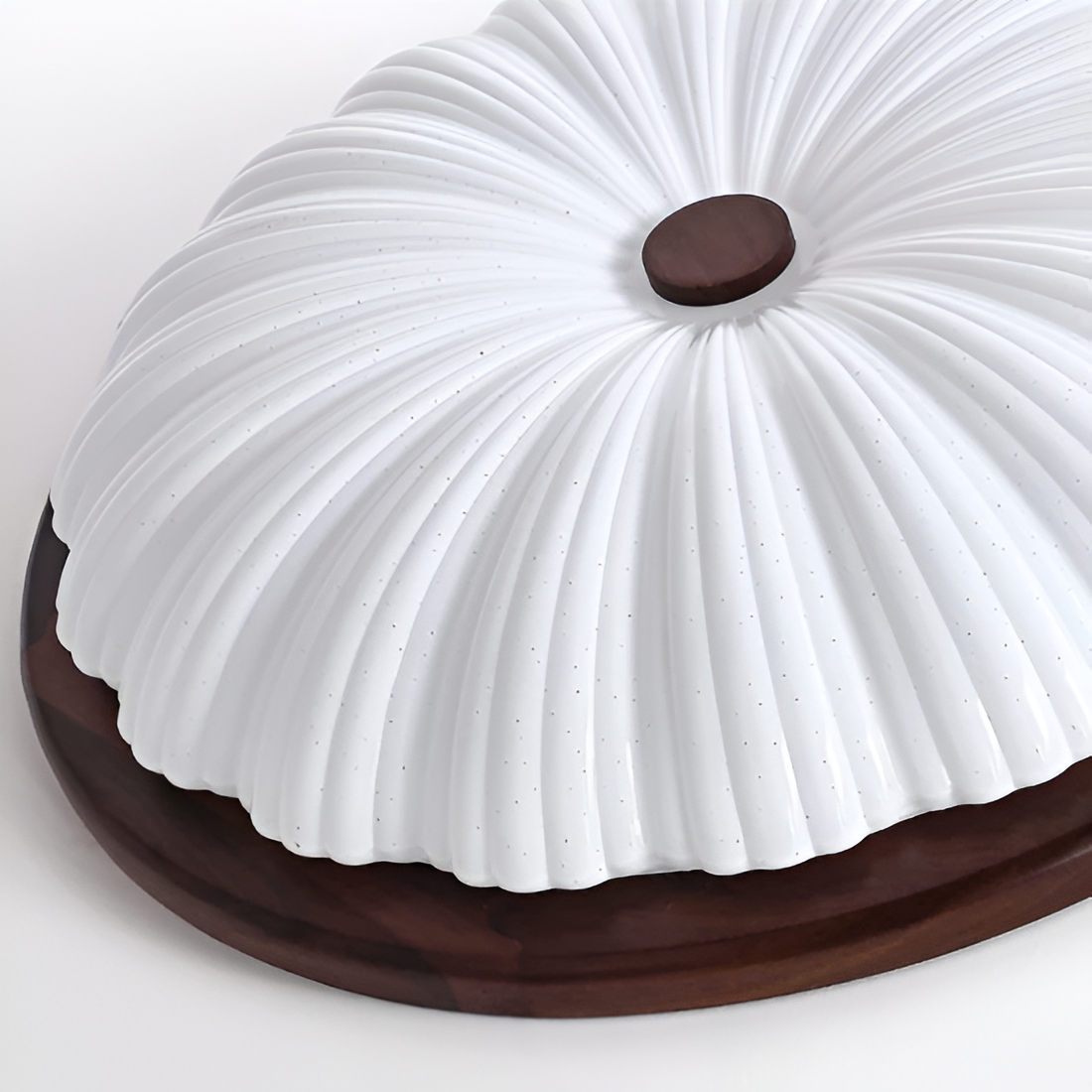 Retro taklampa i trä och akryl – amerikansk vintage plafond för vardagsrum och sovrum